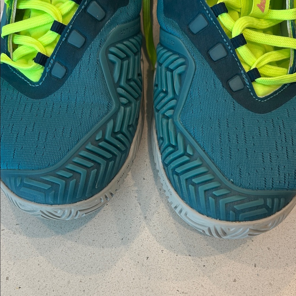 Adidas Barricade Green and Lime Tennis/Pickleball Sneakers - Picture 8 of 10